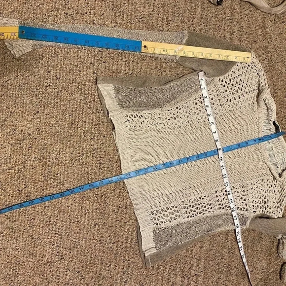 ANVRDIE Angel never die Cable Knit Sweater Women 0-3 - Picture 3 of 6